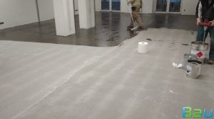 fehér műgyanta padló